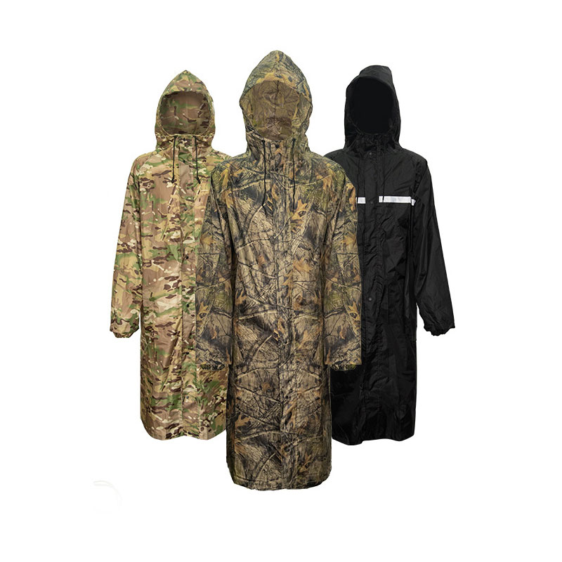 Camouflage Long Raincoat for M - огляд і ціна Fishing Rain Suit