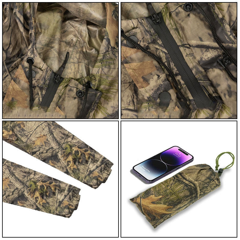 Camouflage Long Raincoat for M - огляд і ціна Fishing Rain Suit
